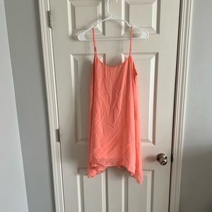 BCBG Peach Low Back Short Dress